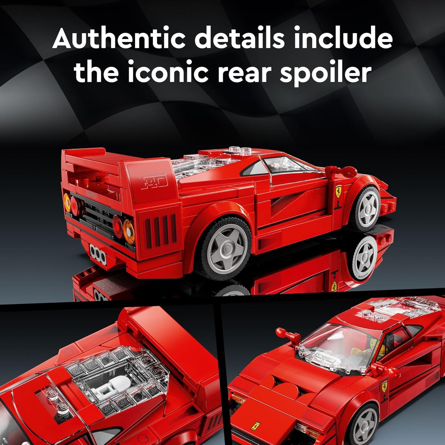 LEGO Speed Champions Ferrari F40 Supercar, juego de construcción de...