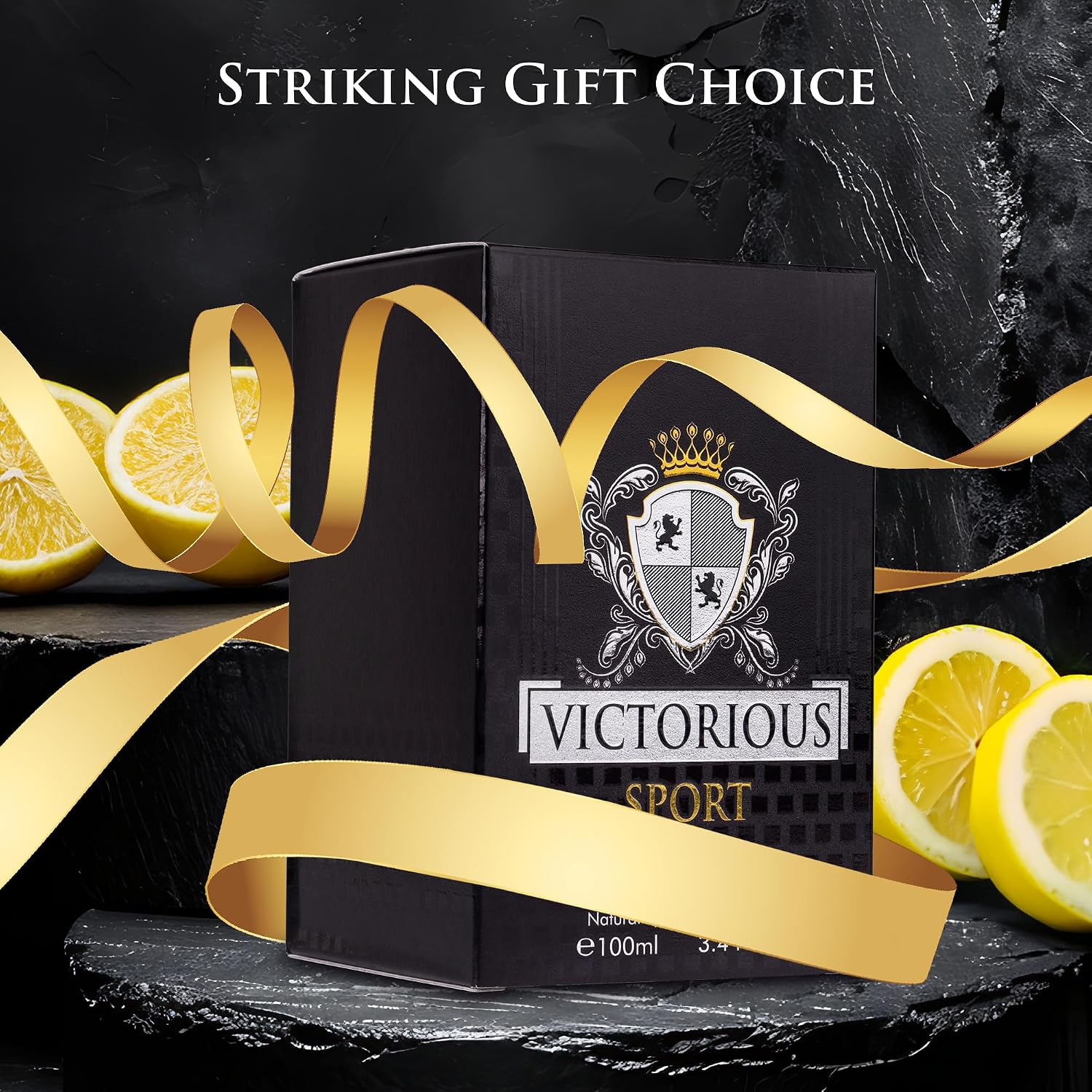 Victorious Sport Eau De Toilette para hombre, 3.4 onzas líquidas, u...
