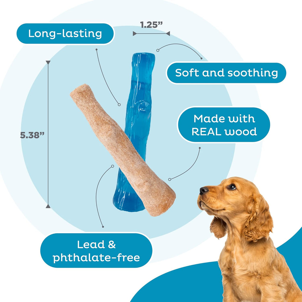 Outward Hound Dogwood Puppy - Juguetes masticables duraderos para p...