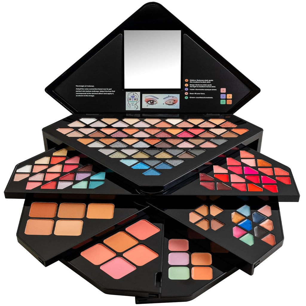 SHANY Juego de maquillaje todo en uno Color Vibe - 80 sombras de oj...