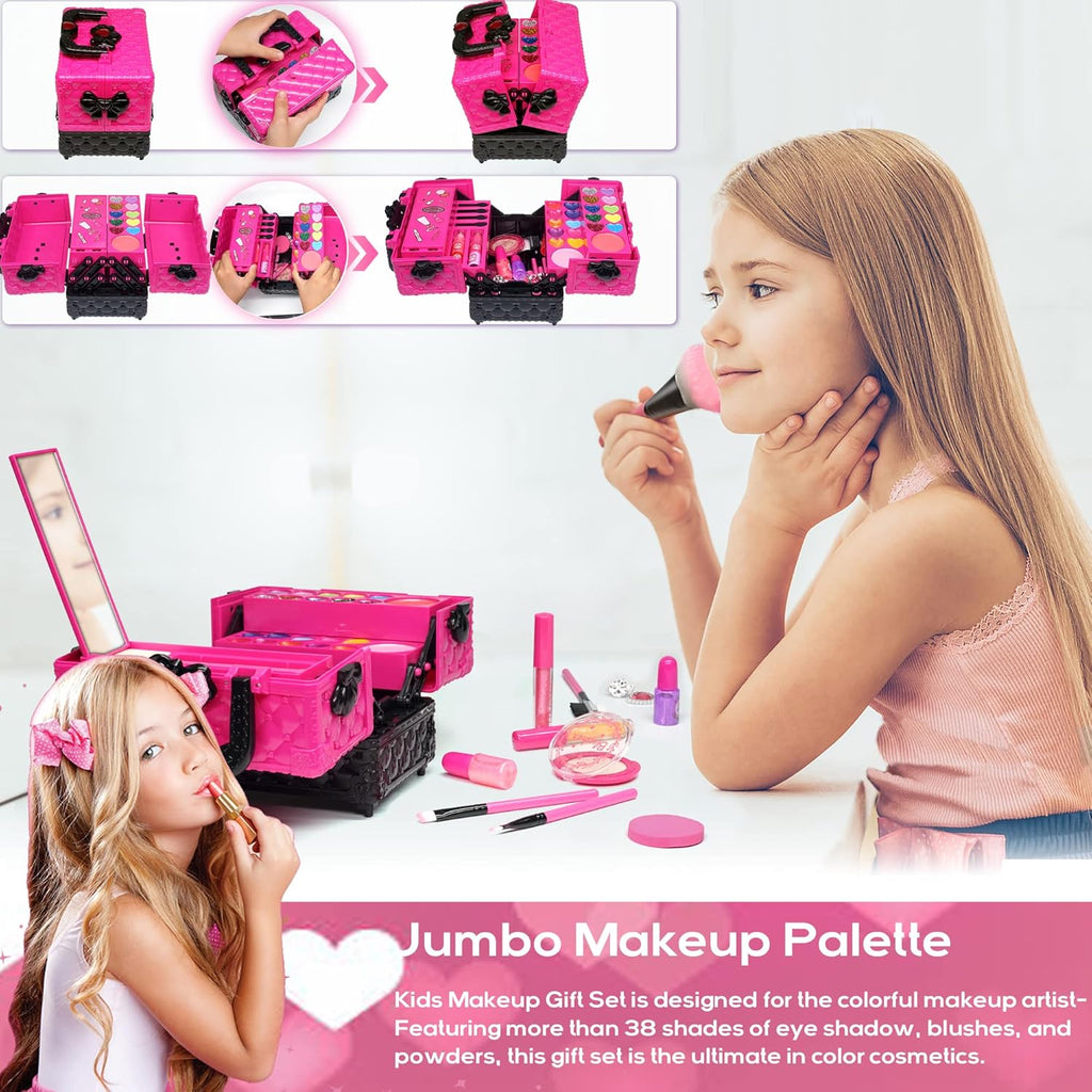 Kit de maquillaje para niñas \u2013 52 piezas de maquillaje seguro...
