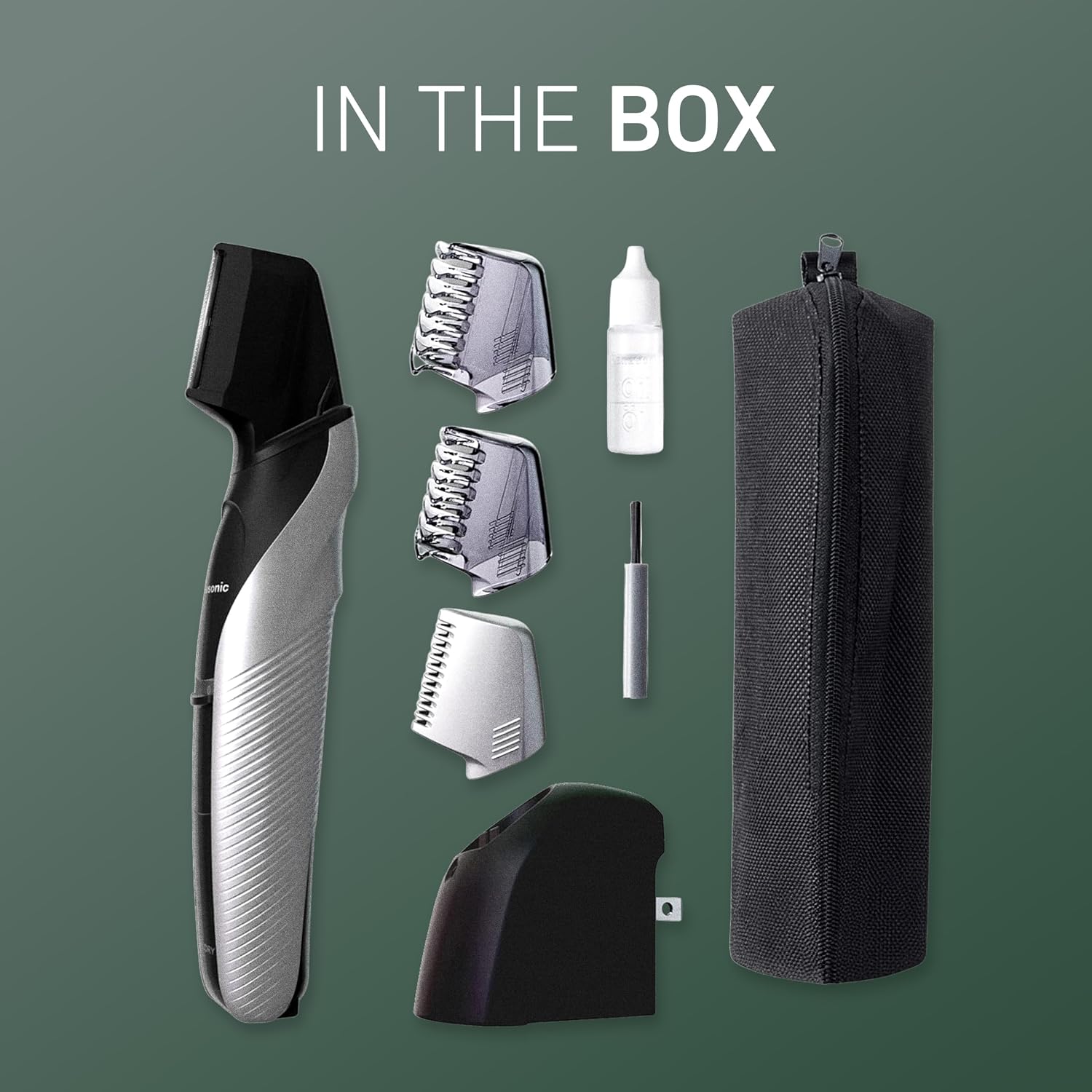 Panasonic Recortadora de Vello Corporal para Hombres, Diseño Inalám...