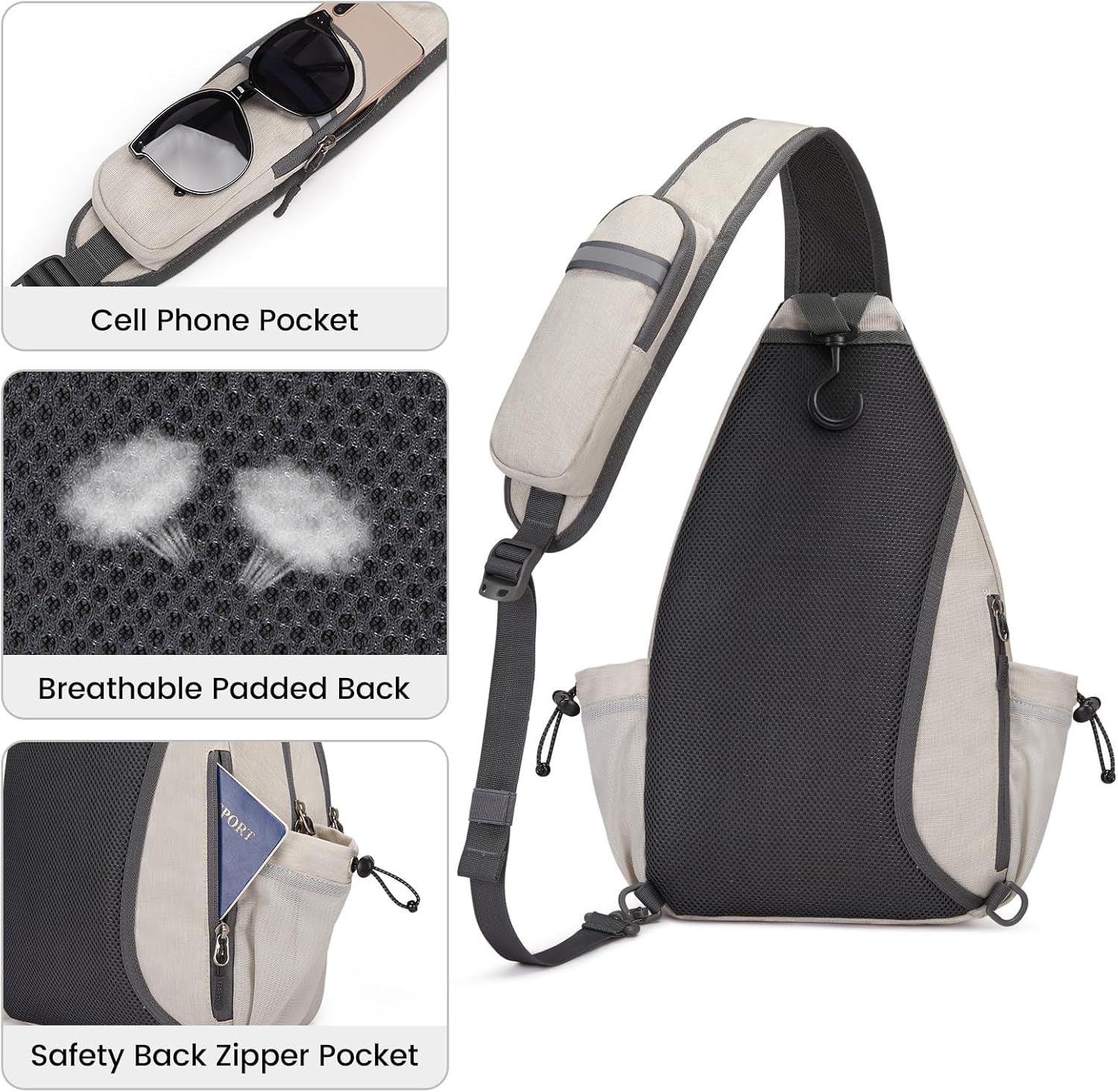 G4Free Pickleball Bag, bolso bandolera para hombres y mujeres, moch...
