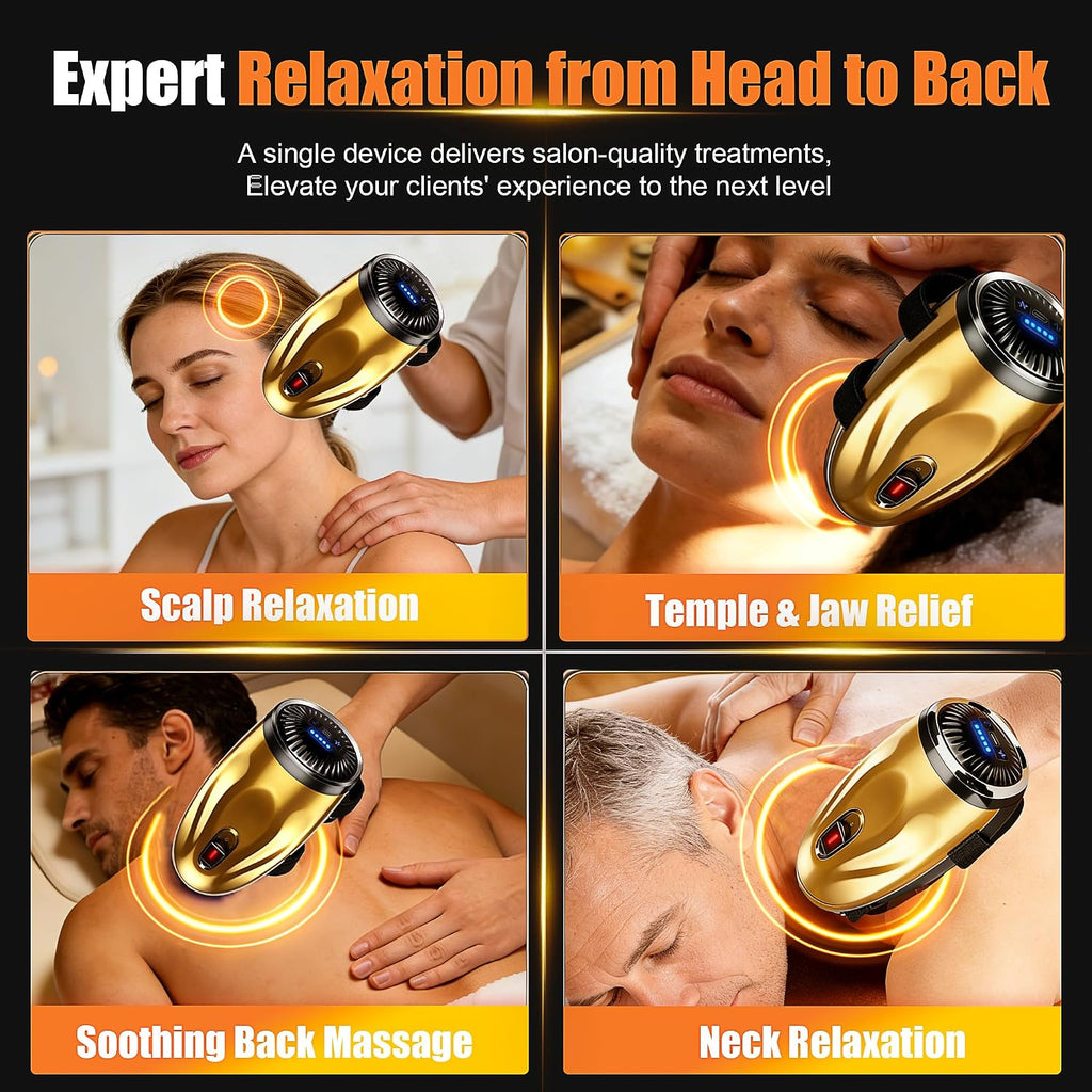 Loarysk Masajeador de peluquero inalámbrico profesional con correas...