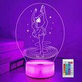 OkiyiD Regalos de patinaje artístico para niñas, luz nocturna de pa...