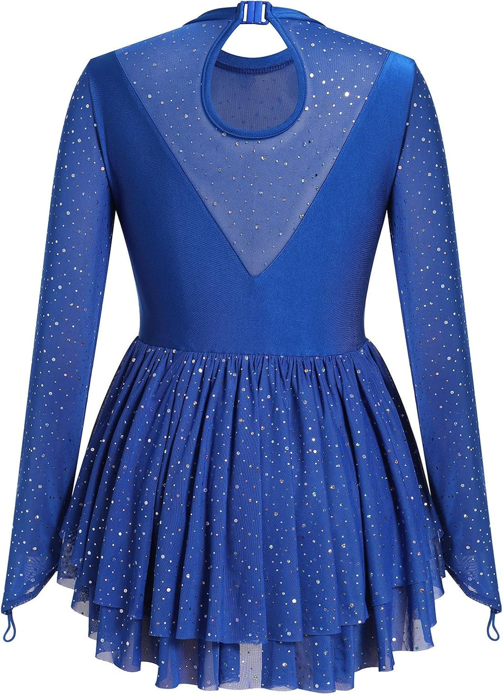 Vestido de patinaje artístico para mujer, diseño de mariposa, lente...