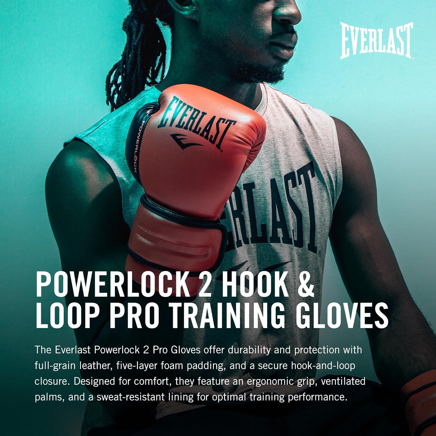 Everlast Powerlock 2 Guantes de Boxeo con Cierre de Velcro | Guante...