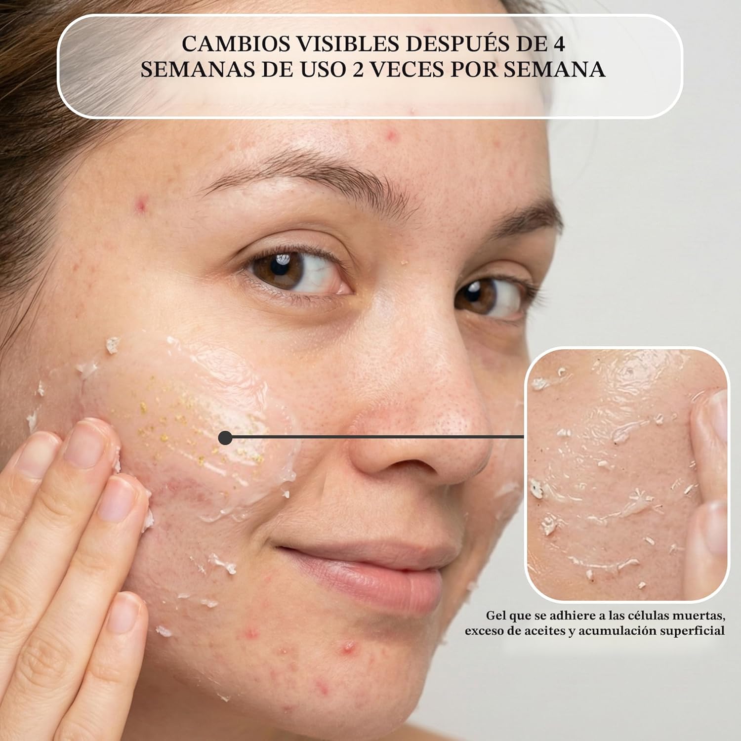 Peeling facial Vivo per Lei, Paquete de 1, Blanco