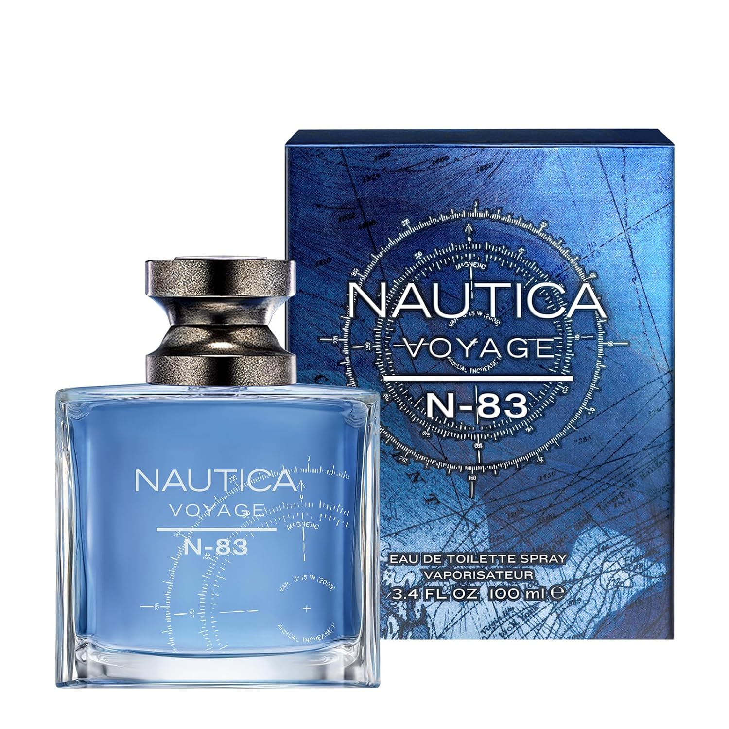 Nautica Voyage N83 Eau De Toilette Spray para hombres, 3.4 onzas