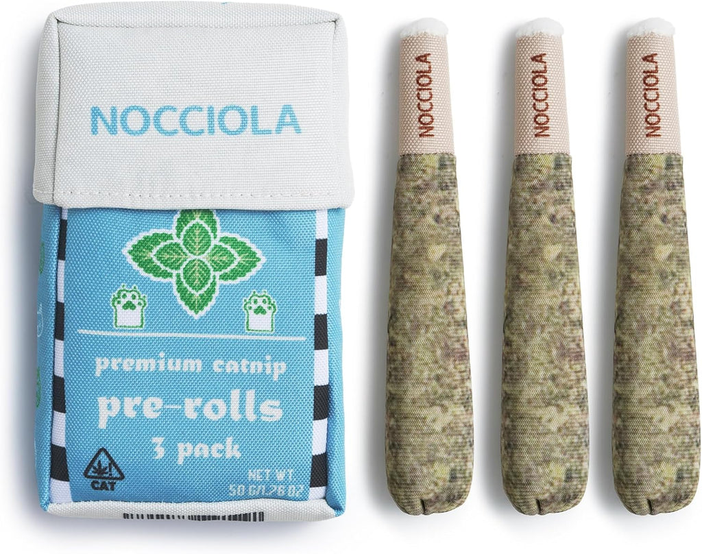 Nocciola Paquete de 3 juguetes de hierba gatera para gatos, diverti...