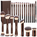 MAANGE 20 piezas de brochas de maquillaje con caja de regalo, broch...