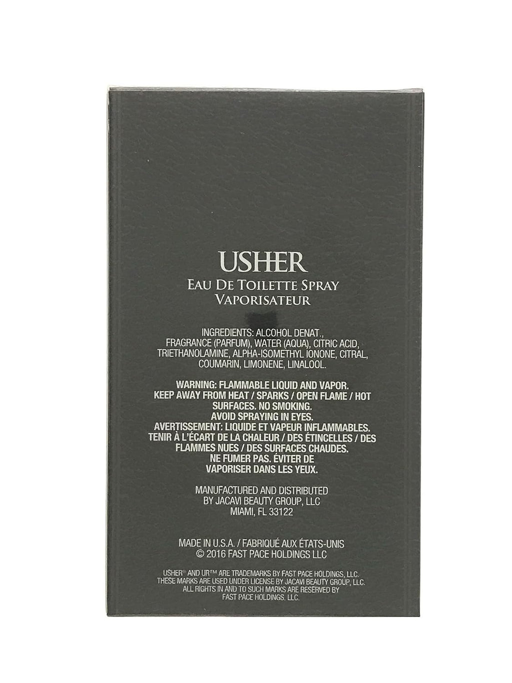 Eau de Toilette Spray para hombre, de Usher