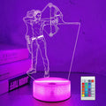 Lámpara de Ilusión 3D de Luz Nocturna para Atletas Femeninas con Co...