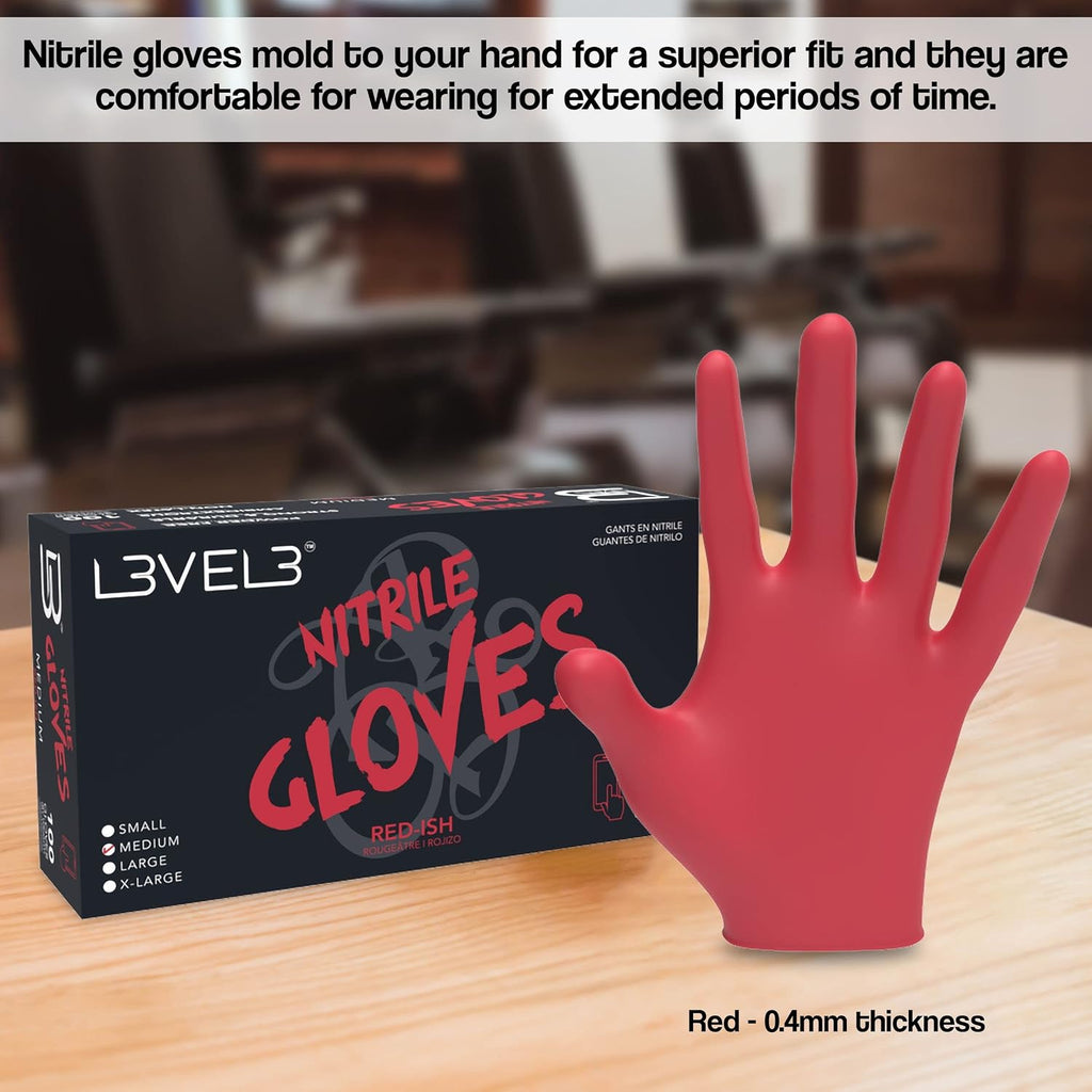 L3 Guantes de Nitrilo Nivel 3 - Guantes Desechables Profesionales d...