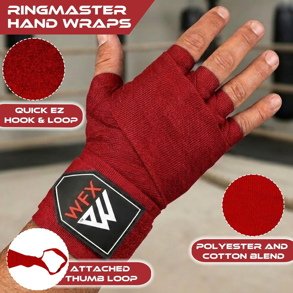 WFX Vendas de mano de boxeo 3.5 14.8 ft vendajes de artes marciales...