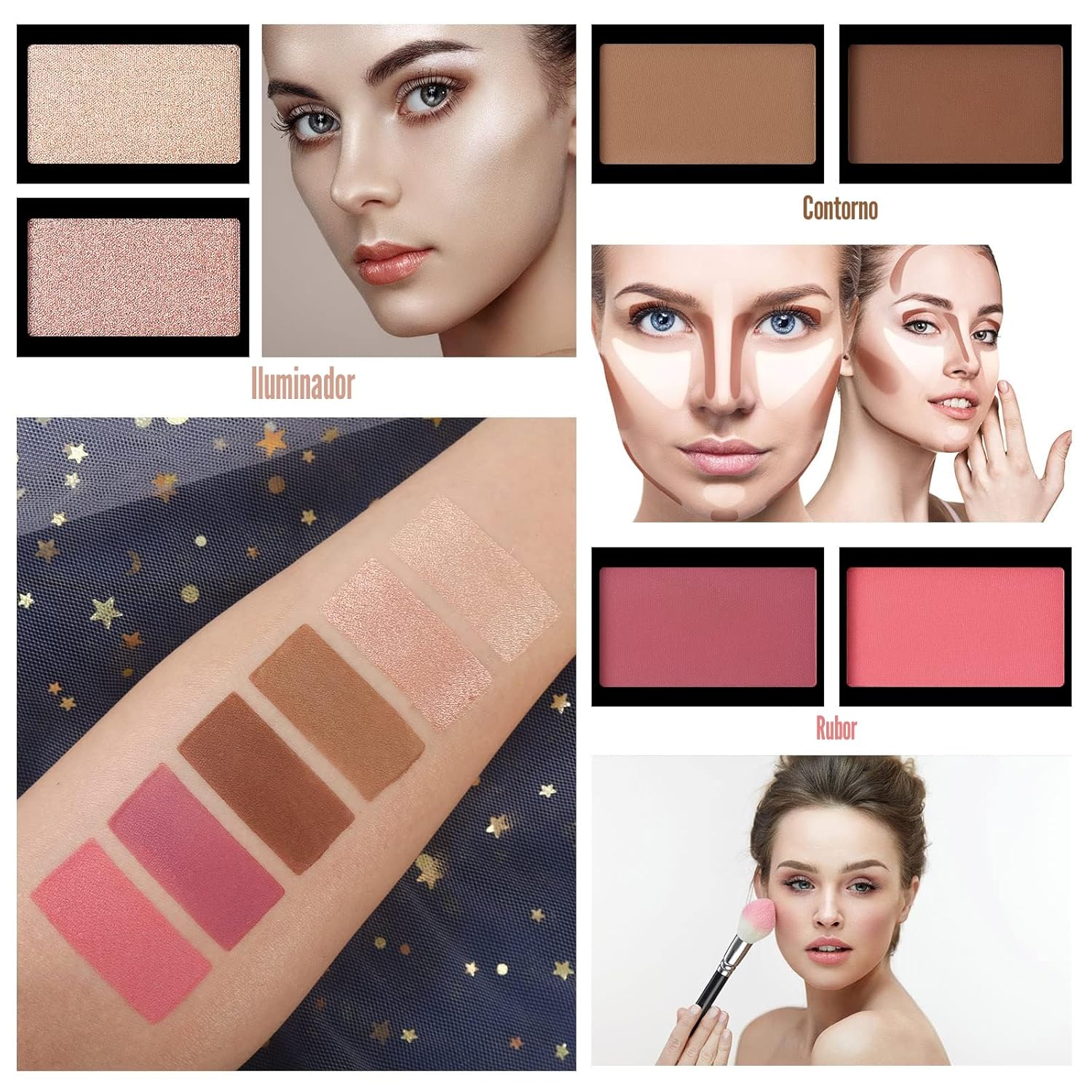 UCANBE Pretty All Set Paleta de Sombras de Ojos Pro 86 Colores Kit...