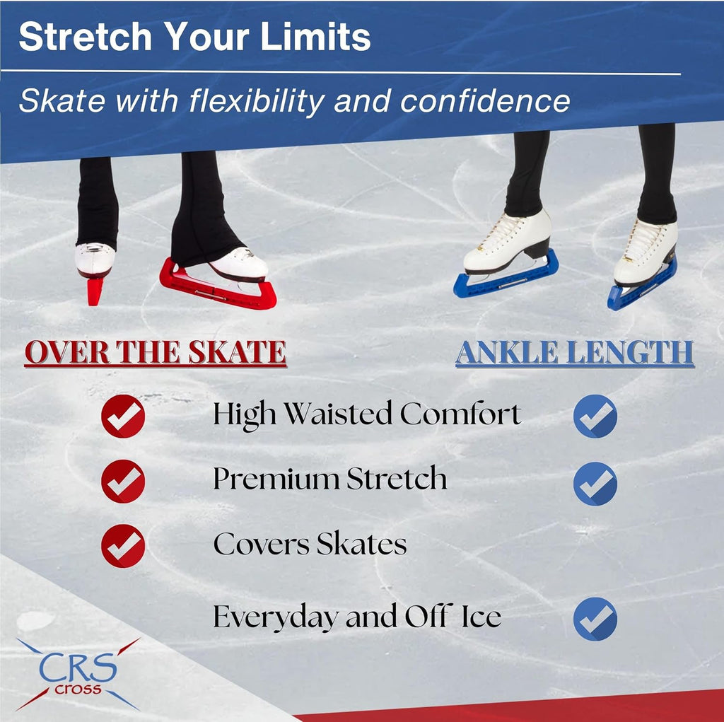 CRS Cross Leggings de patinaje sobre hielo. Leggins negros para pat...