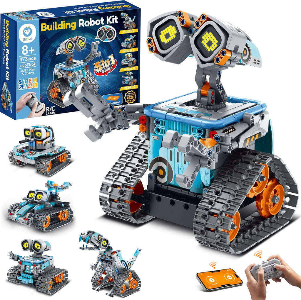 Sillbird Kit de construcción de robot con control remoto, regalos S...