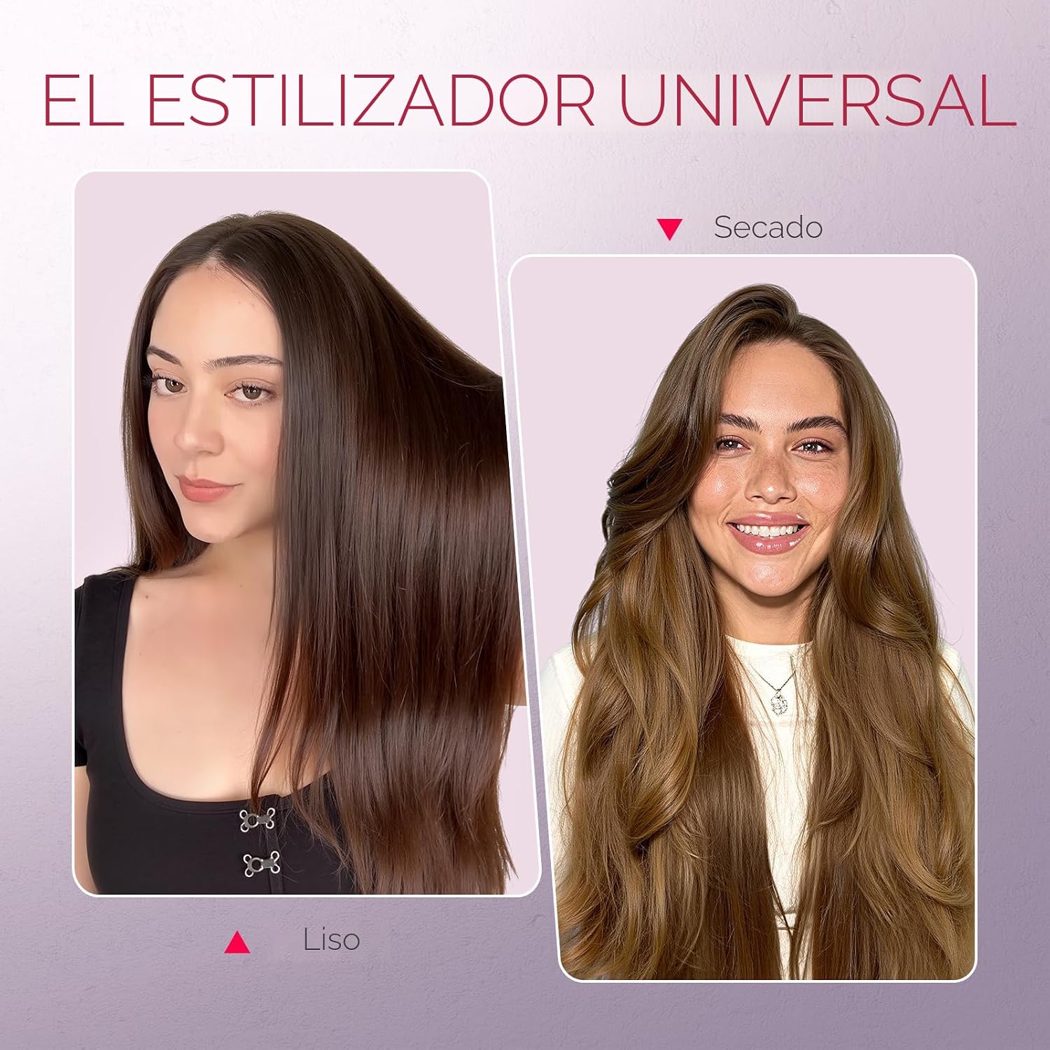 TYMO Ring - Cepillo alisador de cabello con peine integrado, calent...