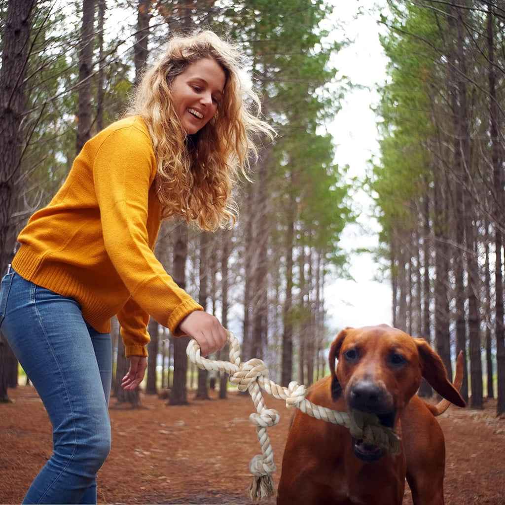 Fida Juguetes de cuerda para perros para masticadores agresivos, ju...
