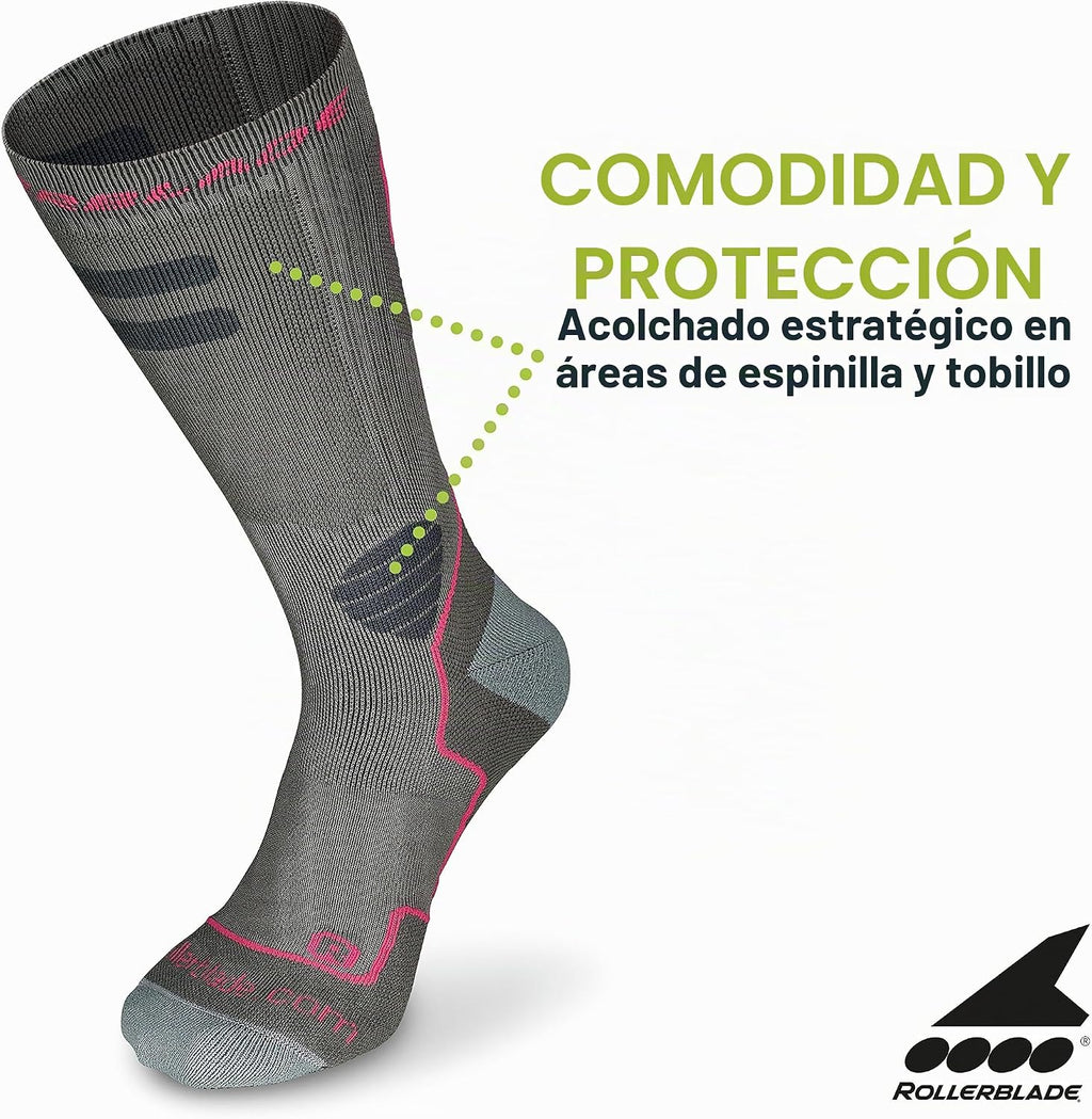 Rollerblade Calcetines de alto rendimiento para hombre, patinaje en...