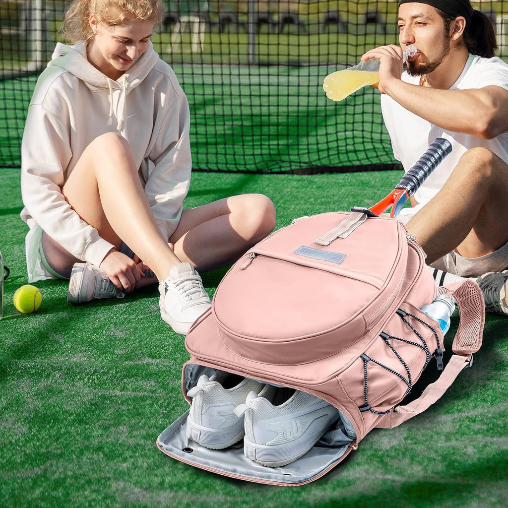 SPORJET Mochila de Tenis con Soporte para 2 Raquetas, Bolsa de Raqu...