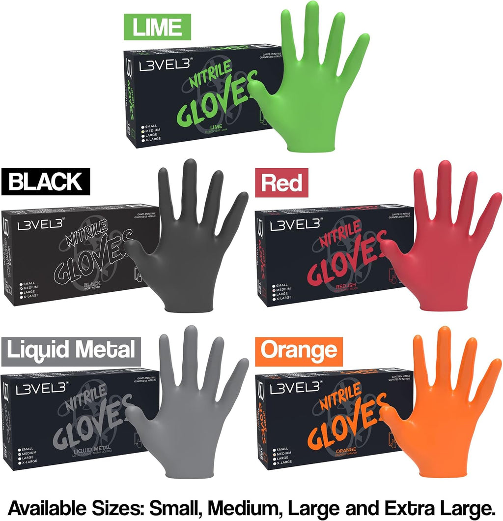 L3 Guantes de Nitrilo Nivel 3 - Guantes Desechables Profesionales d...
