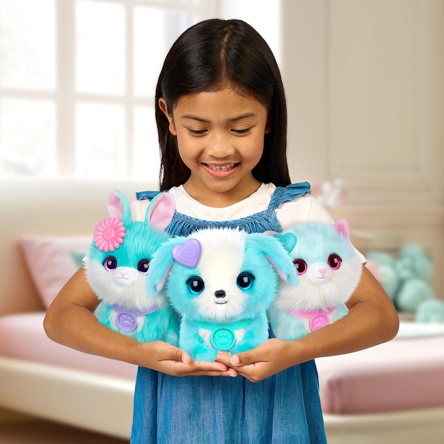 SCRUFFALUVS Blue Surprise Pet, juguetes de peluche misteriosos, ani...