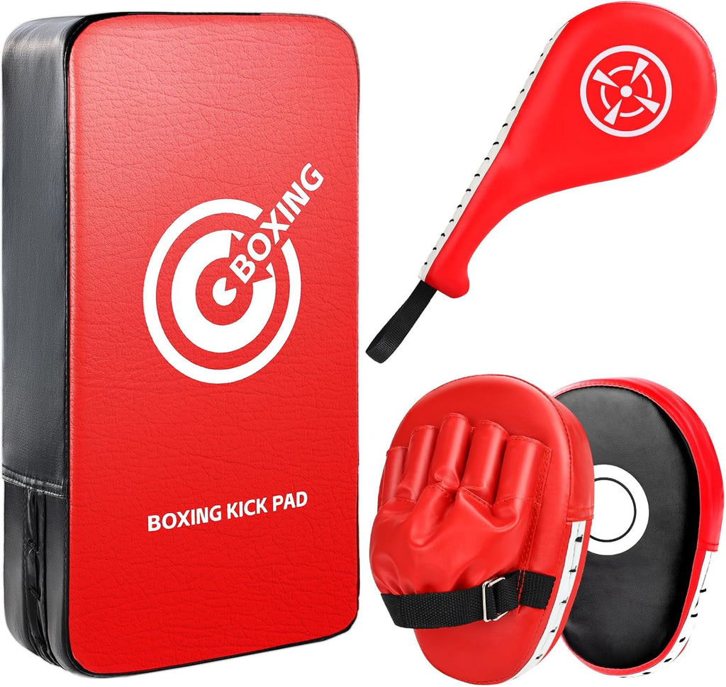 Juego de guantes de boxeo, almohadillas de boxeo, guantes de boxeo...