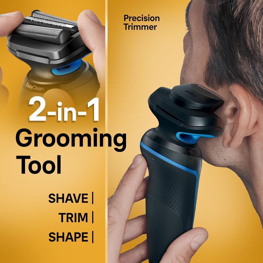 Braun Afeitadora eléctrica para hombres, Serie 5 5118s, Impermeable...