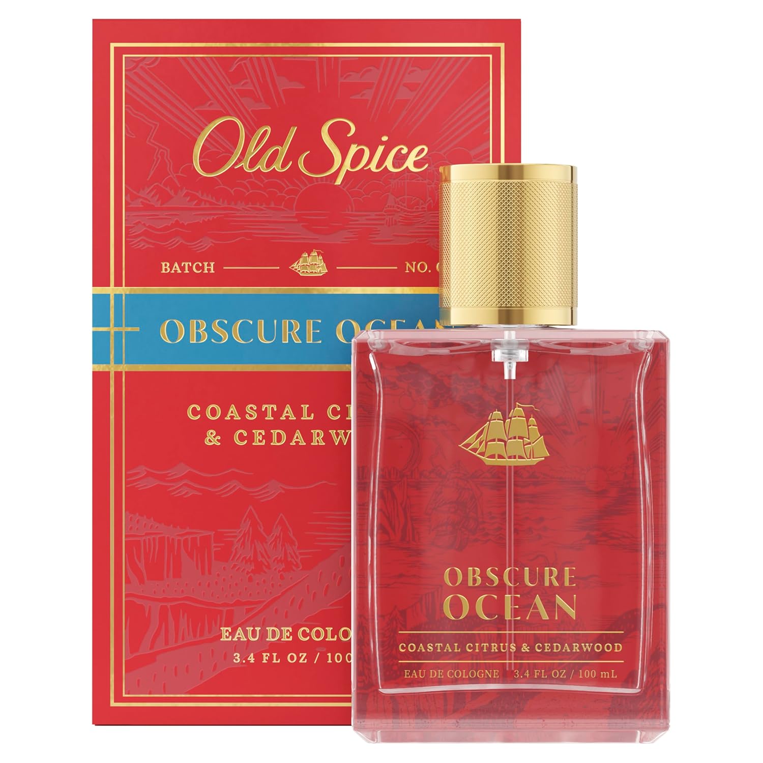 Old Spice Colonia para hombres, espray de fragancia premium y parab...