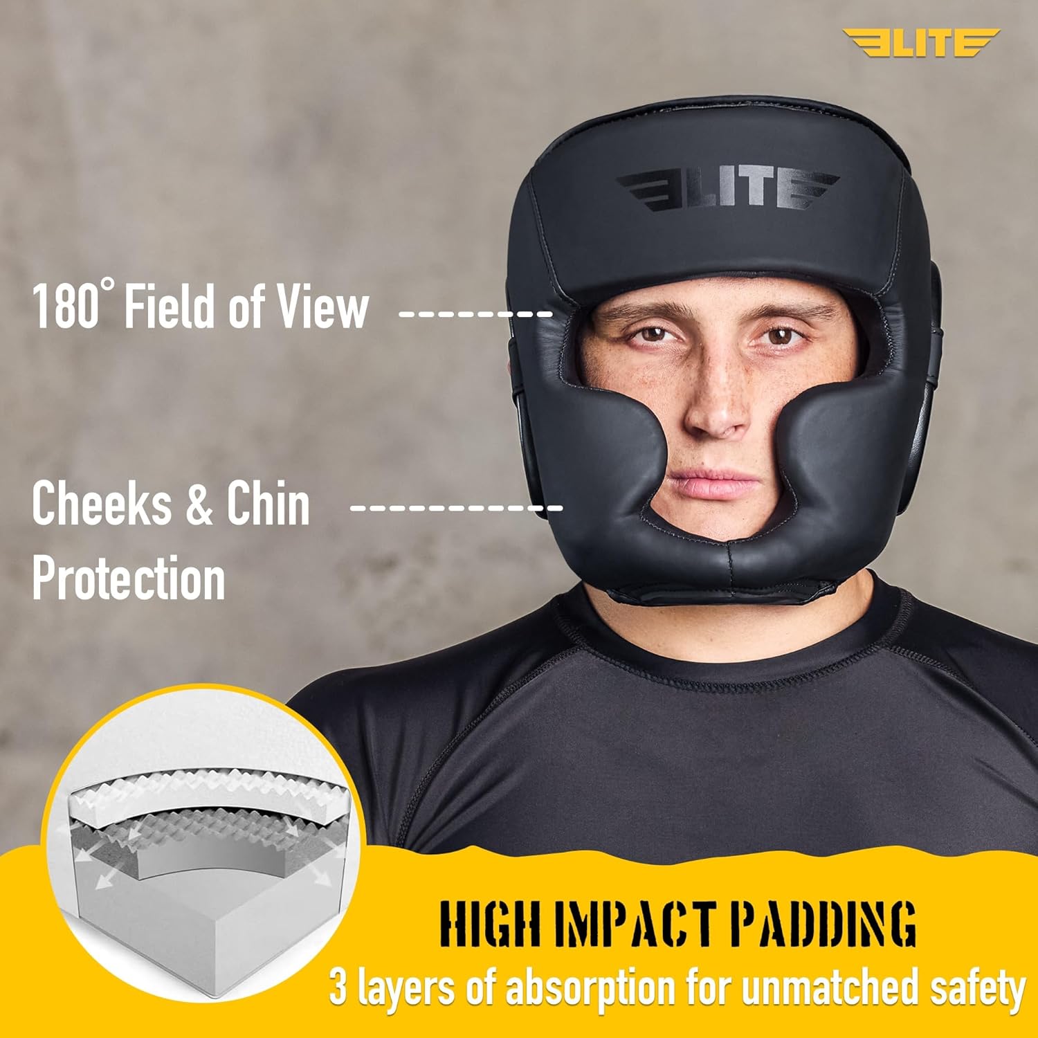 Elite Sports Mejor Casco de Boxeo, Protector de Cabeza de Seguridad...