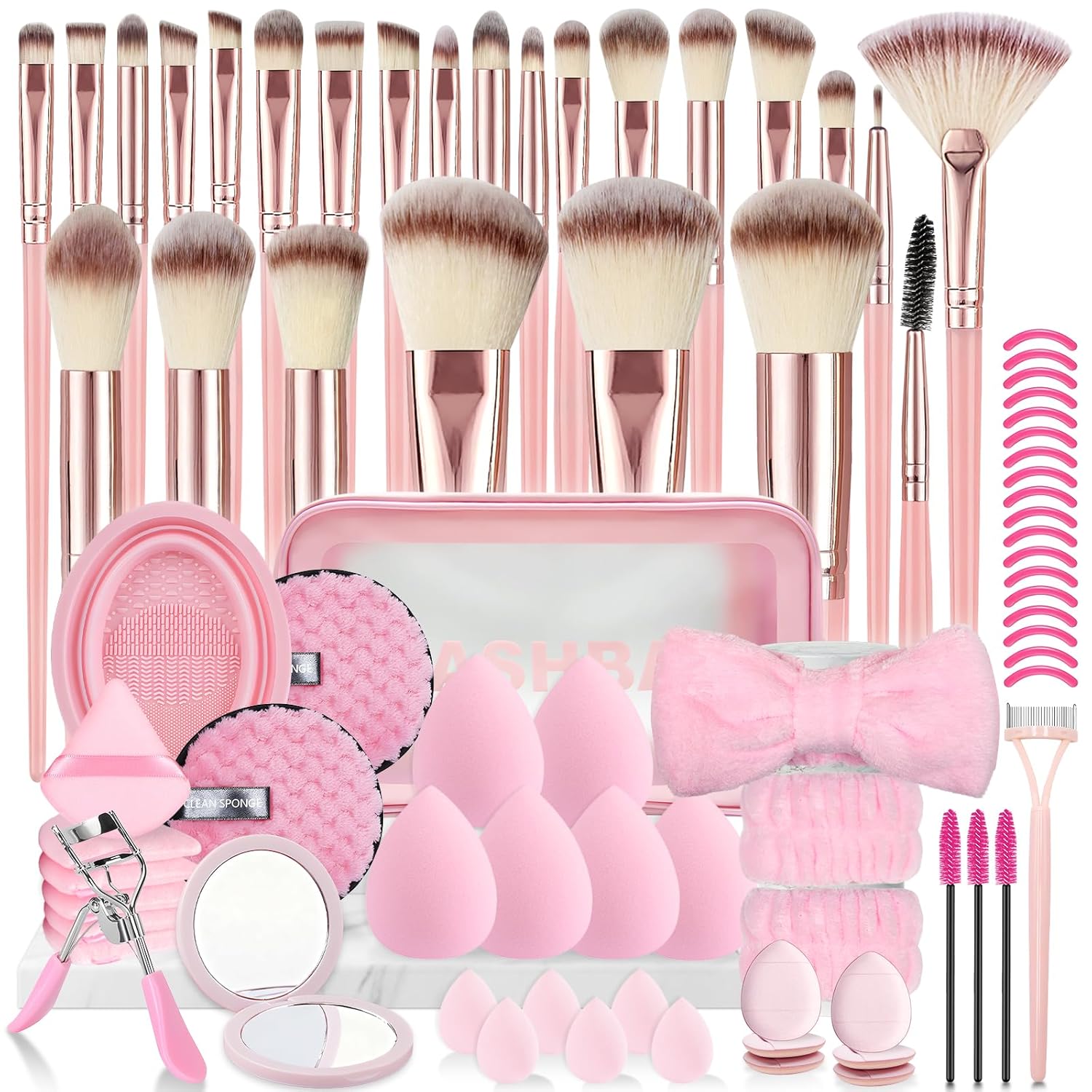 Juego de 80 brochas de maquillaje, juego de brochas de maquillaje p...