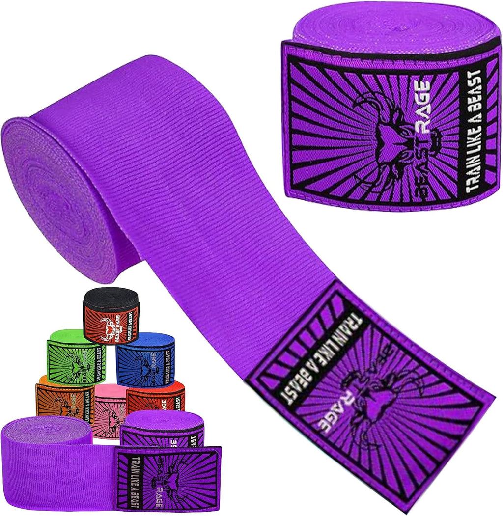 BEAST RAGE Vendas para manos de boxeo para MMA Kickboxing, muñequer...