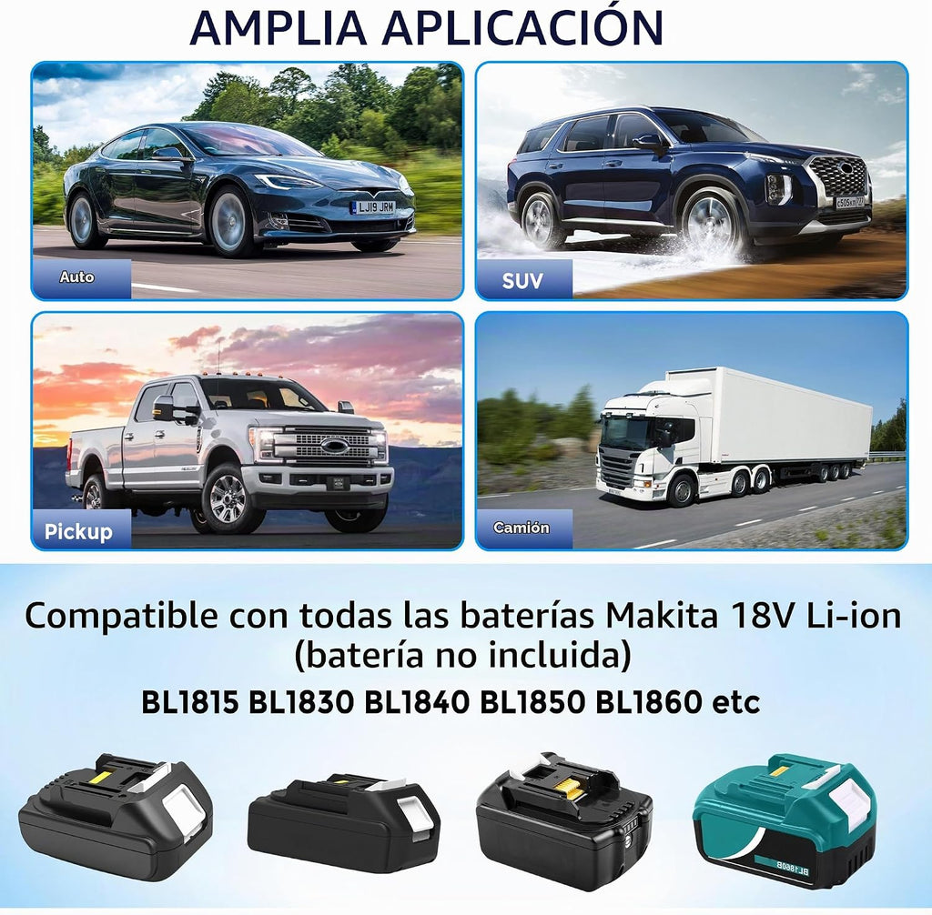 Cables de puente para automóvil, adaptador de arranque de puente de...