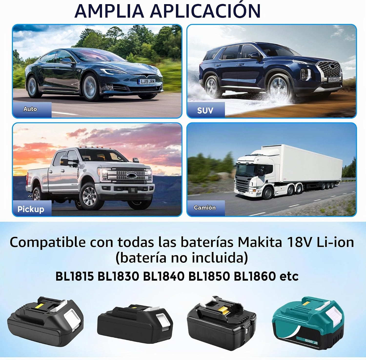 Cables de puente para automóvil, adaptador de arranque de puente de...