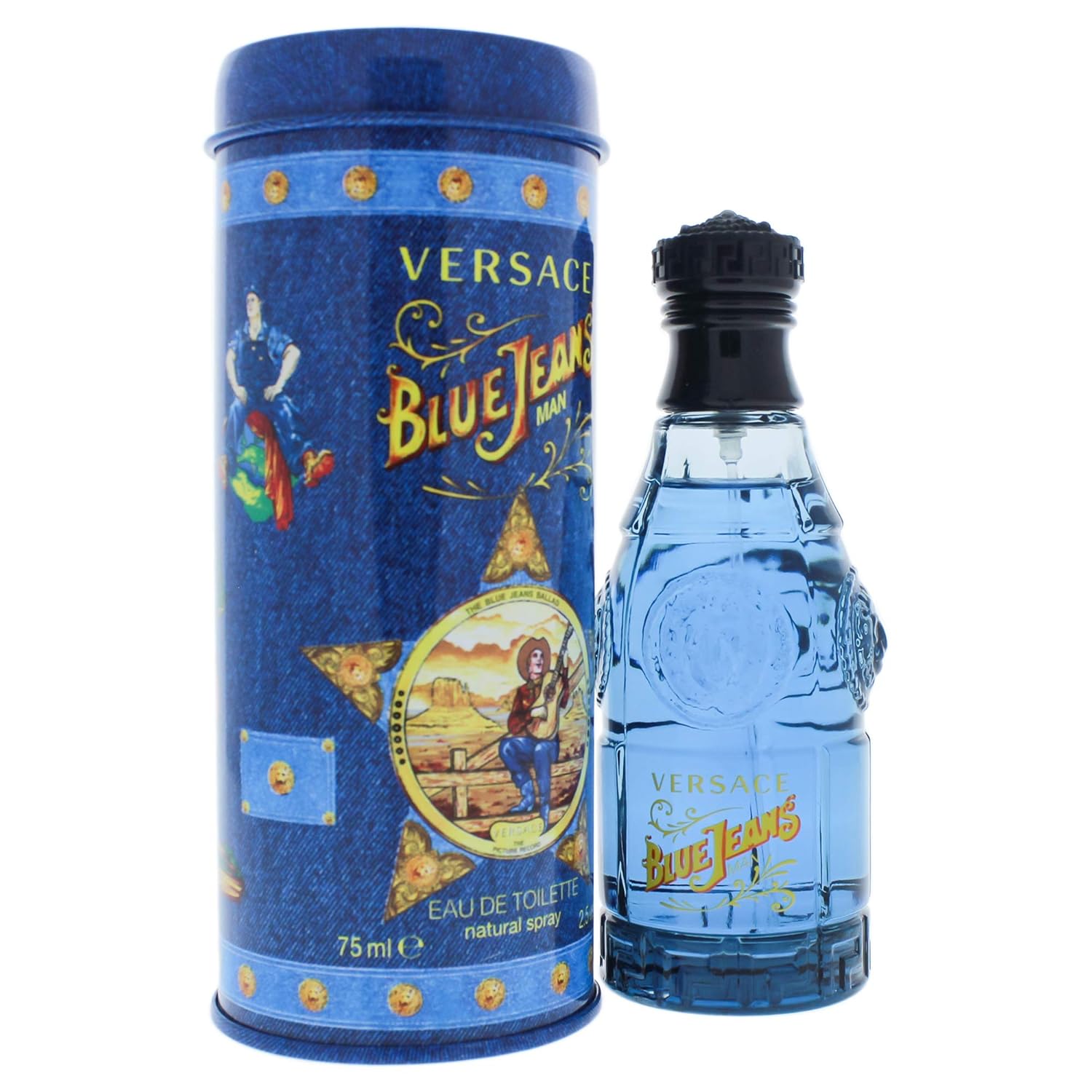 Blue Jeans de Gianni Versace para hombre, Eau de Toilette en espray...