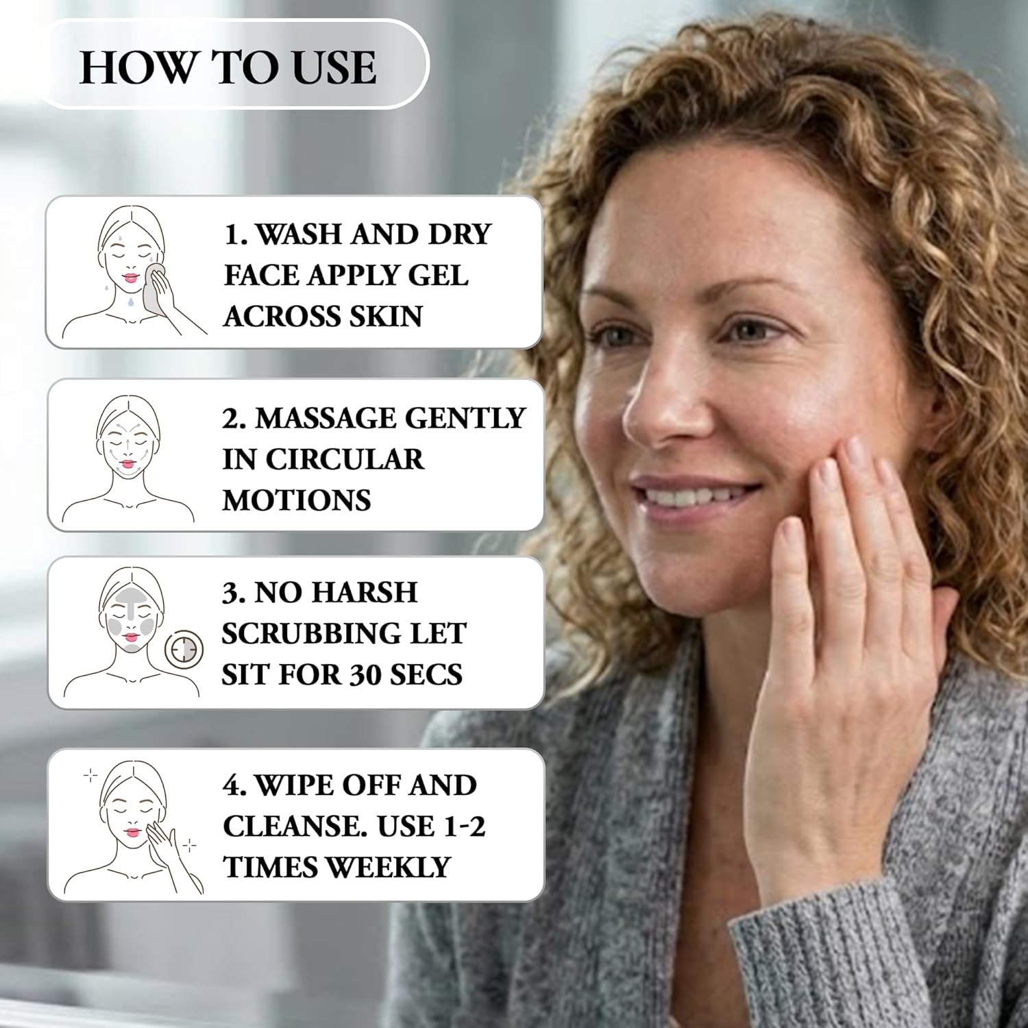 Vivo Per Lei Gel exfoliante facial \u2013 Ayuda a combatir la acumu...