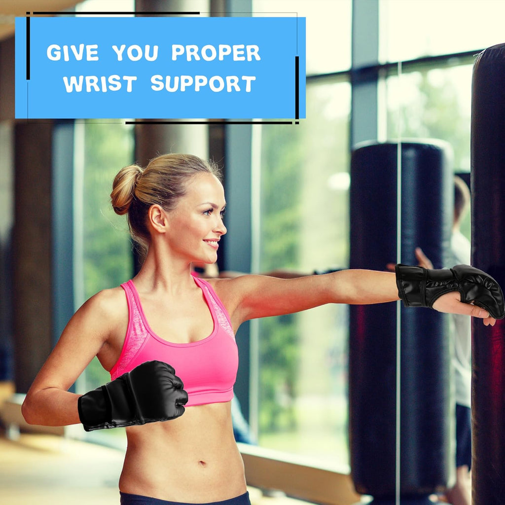 3 pares de guantes de boxeo para adultos, guantes de kickboxing, si...