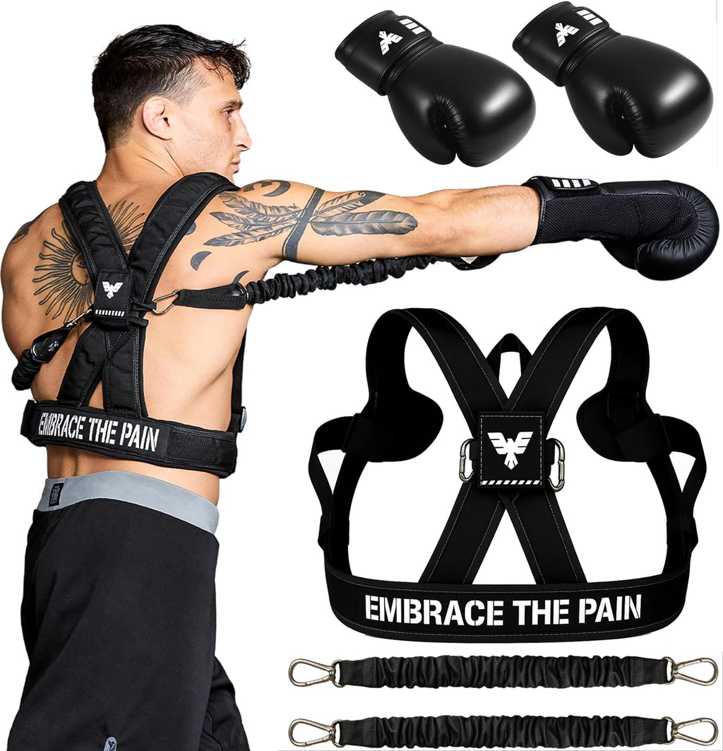 Arnés de boxeo Elite Sports para adultos con guantes de 12oz \u2013...