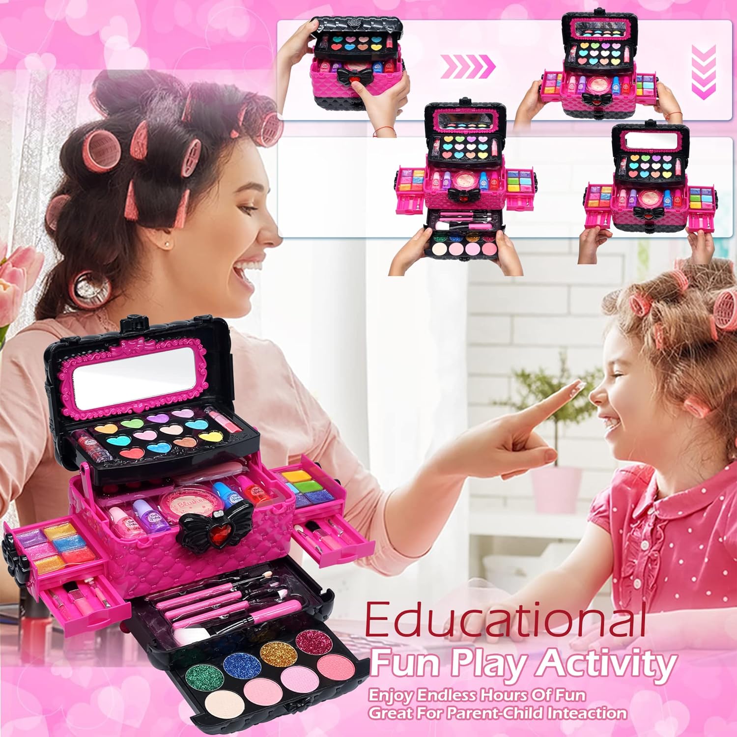 Juegos de maquillaje para niñas \u2013 Kit de maquillaje para niñas...