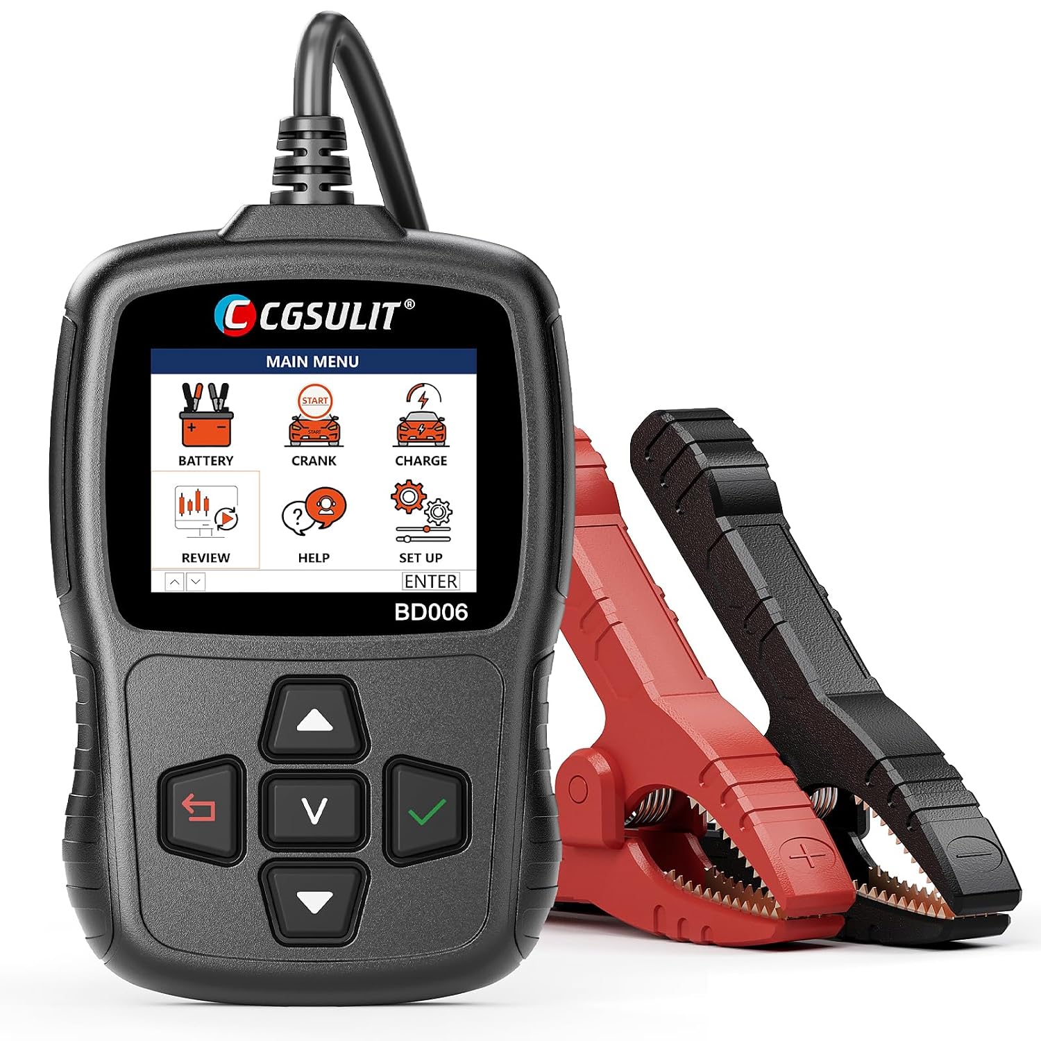 Probador de batería de automóvil 12V\/24V 20-2000CCA Probador de ca...