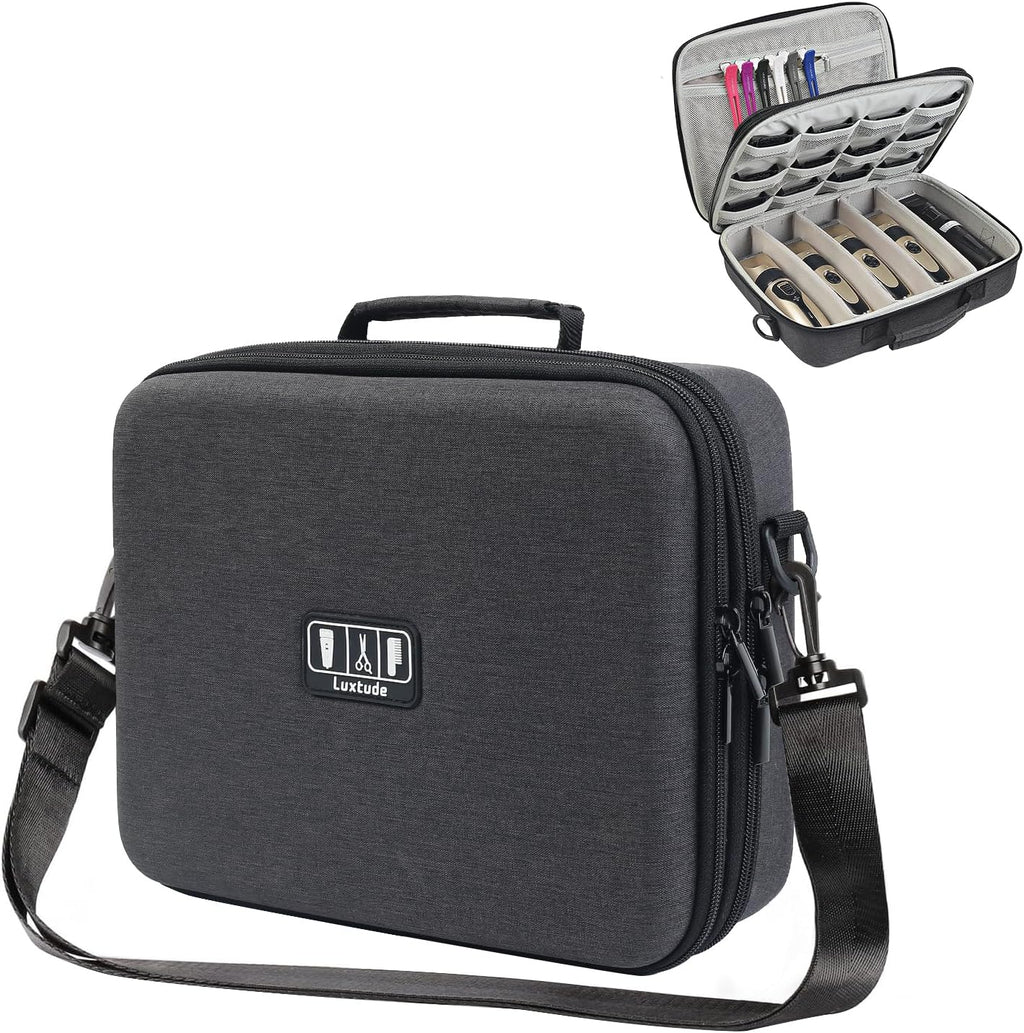 Luxtude Estuche Grande para Peluquero, Bolsas para Cortaúñas y Sumi...