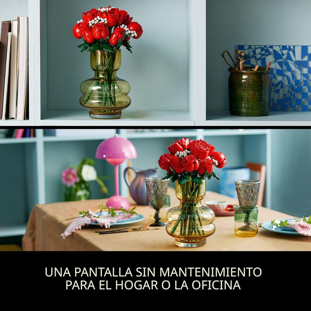 LEGO Botanicals - Ramo de rosas artificiales, juego de construcción...