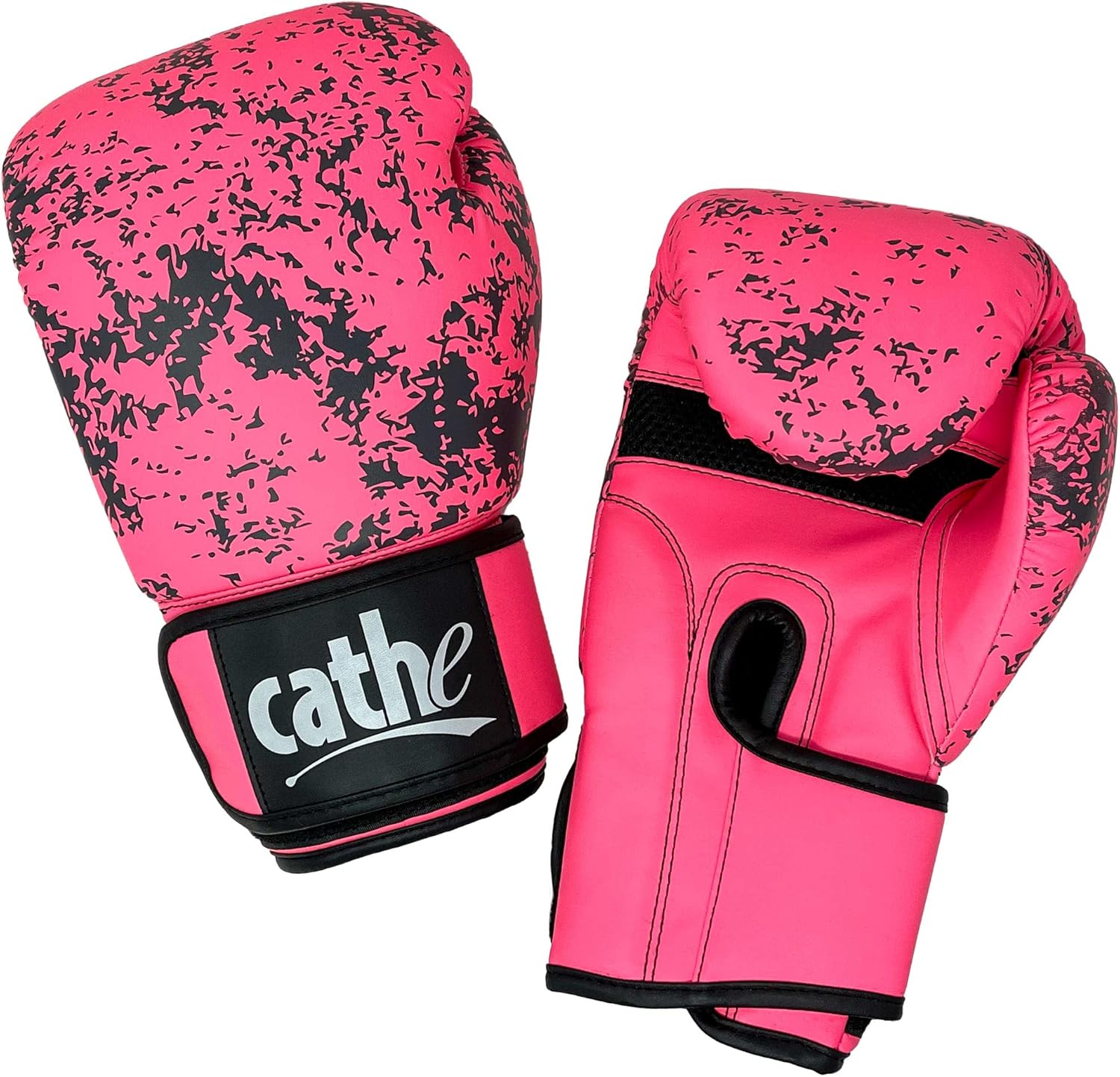 Cathe Guantes de boxeo rosados de 12 onzas para mujer: utiliza esto...