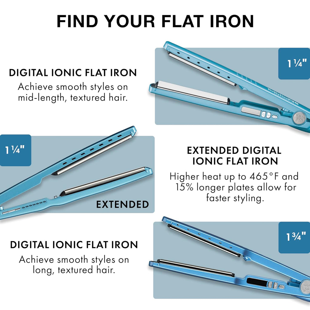 BabylissPRO Nano Titanium Ionic Plancha de pelo, plancha profesiona...