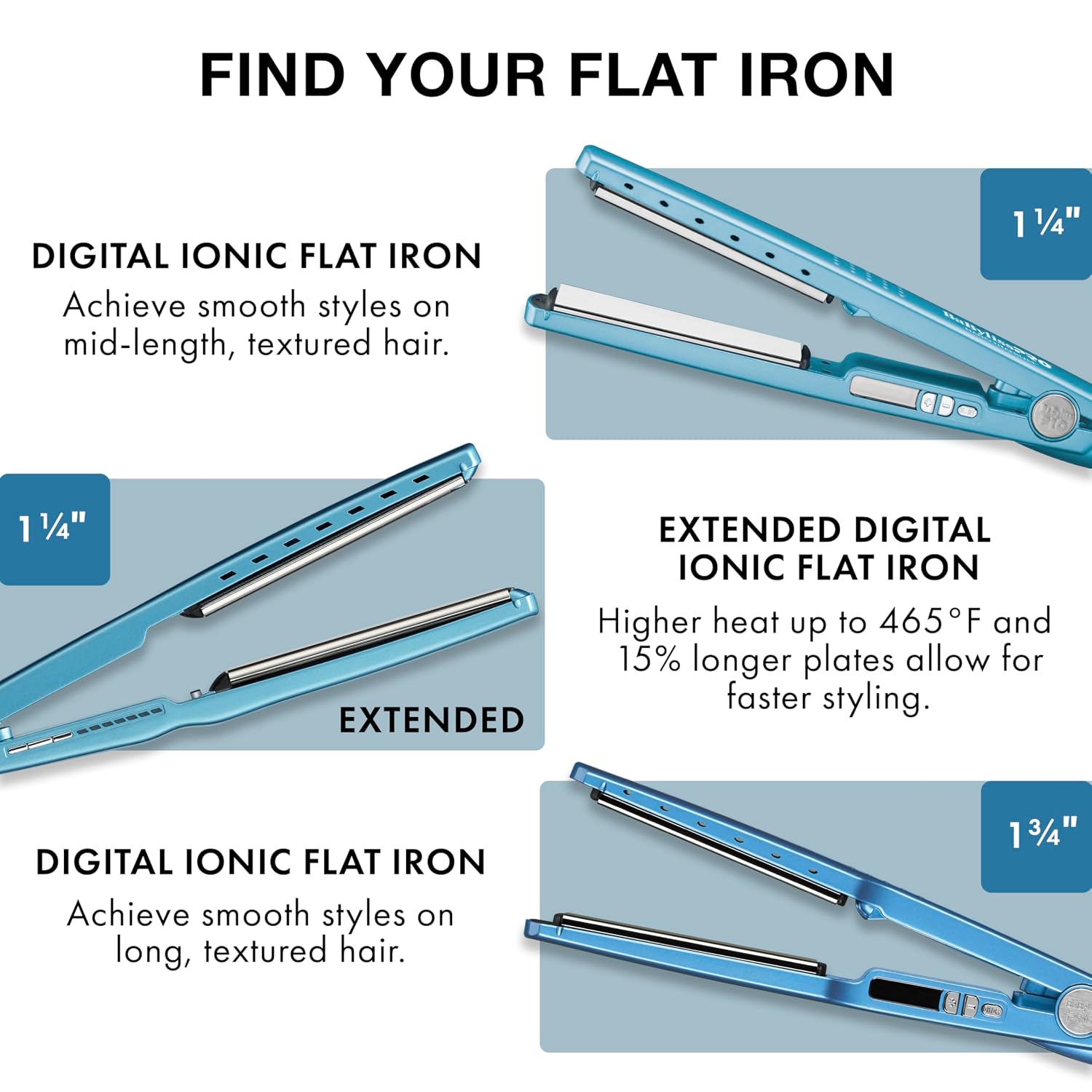 BabylissPRO Nano Titanium Ionic Plancha de pelo, plancha profesiona...