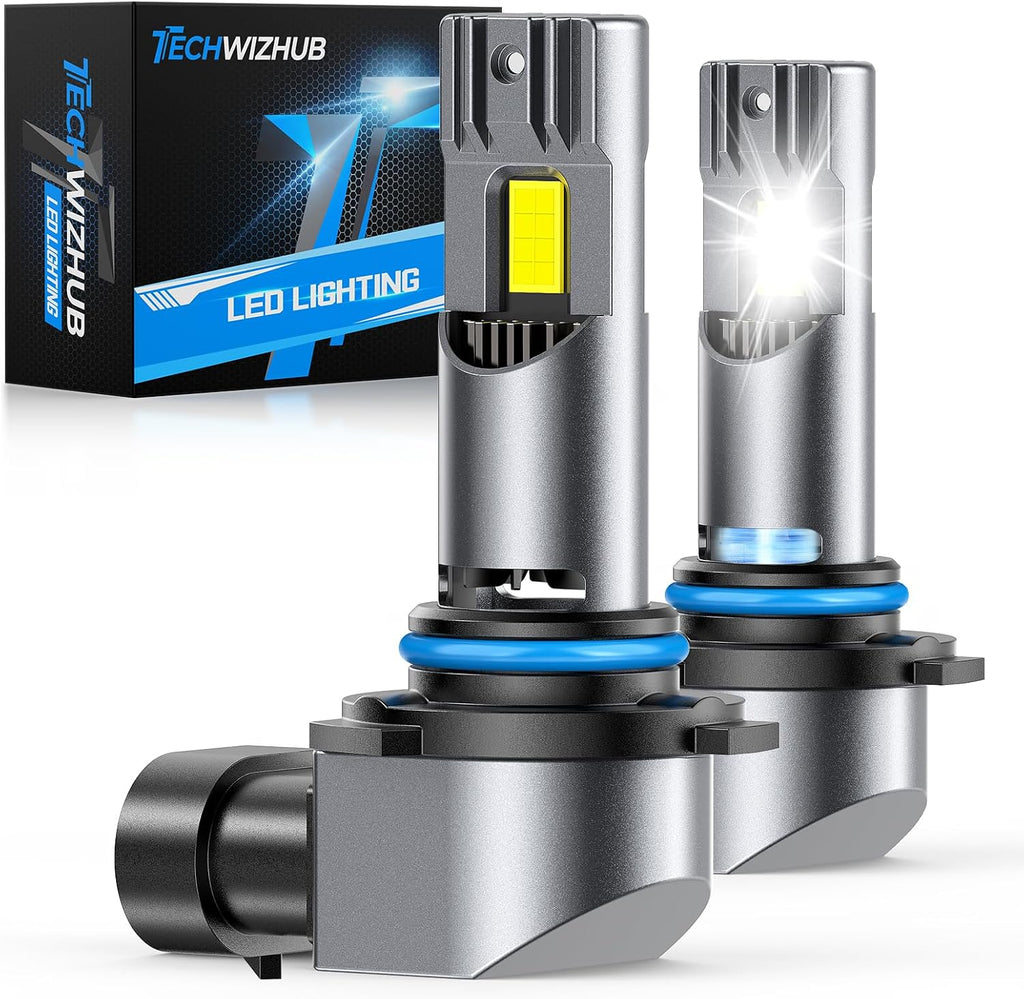TechWizHub Bombillas LED 9006\/HB4, 600% súper brillantes 24000LM 6...