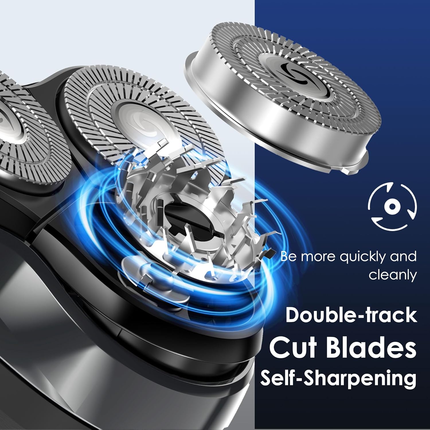 ABGAB Afeitadora eléctrica recargable para hombres, maquinilla de a...