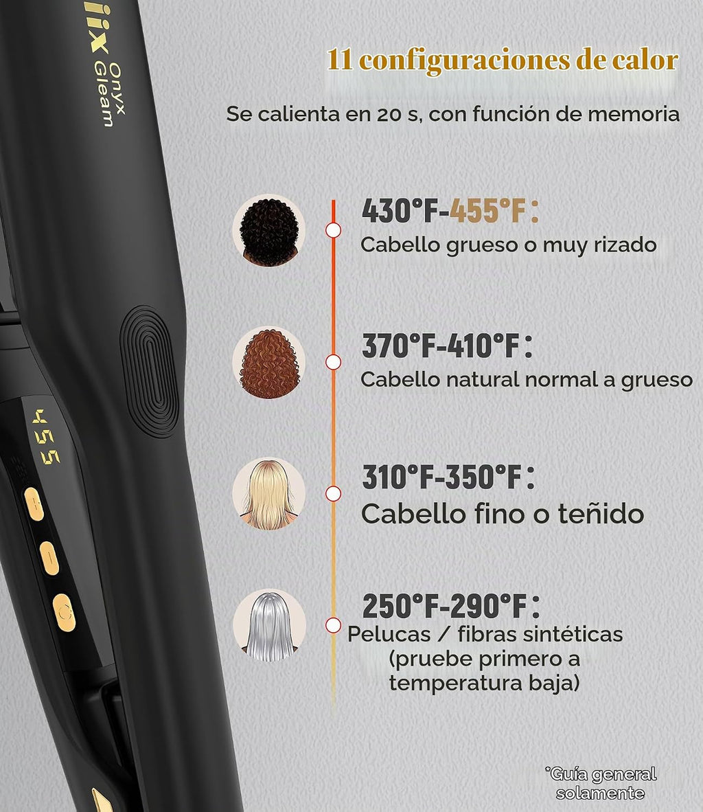 Terviiix Plancha alisadora de pelo, cubre más cabello en una pasada...